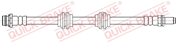 Шланг тормозной задний QUICK BRAKE 32.214