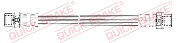 Шланг тормозной задний QUICK BRAKE 25.022