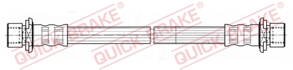 Шланг тормозной задний QUICK BRAKE 25.027
