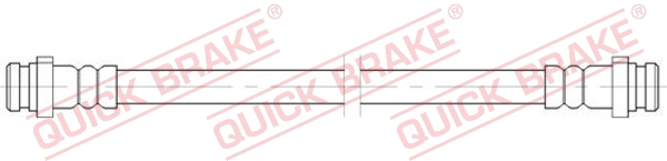 Шланг тормозной задний QUICK BRAKE 25.079