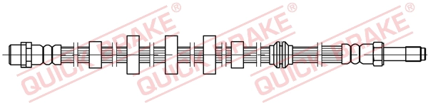Шланг тормозной передний QUICK BRAKE 32.208