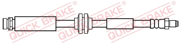 Шланг тормозной задний QUICK BRAKE 32.833