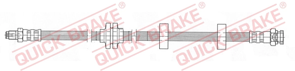 Шланг тормозной передний QUICK BRAKE 37.910
