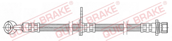 Шланг тормозной задний левый QUICK BRAKE 58.993