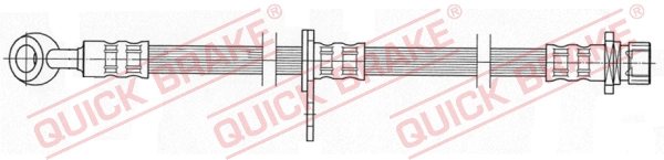 Шланг тормозной задний QUICK BRAKE 59.904