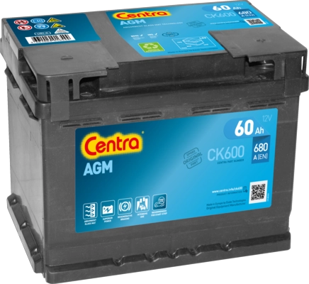Аккумулятор CENTRA CK600