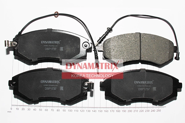 К-кт колодок для диск.тормозов DYNAMATRIX-KOREA DBP1737