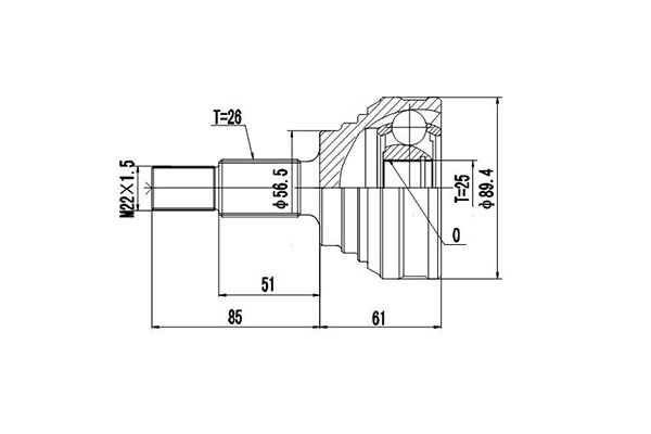 Комплект шруса DYNAMATRIX-KOREA DCV803004