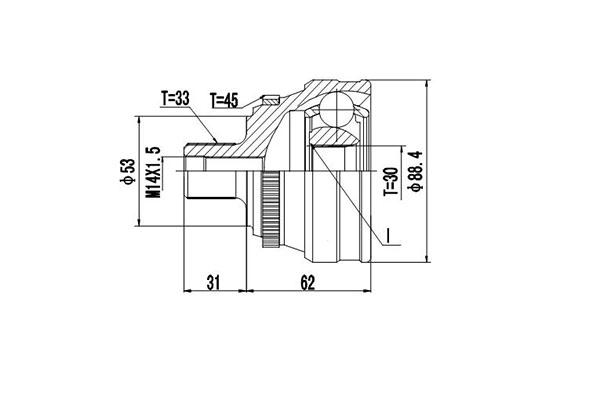 Комплект шруса DYNAMATRIX-KOREA DCV803012