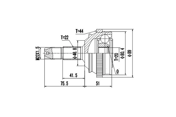 Комплект шруса DYNAMATRIX-KOREA DCV817039