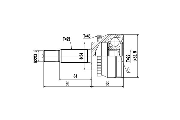 Комплект шруса DYNAMATRIX-KOREA DCV839022