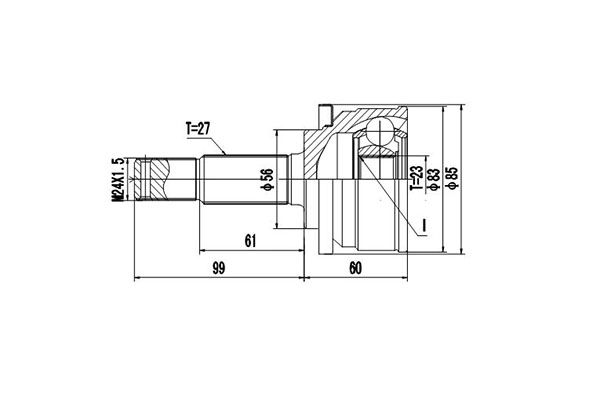 Комплект шруса DYNAMATRIX-KOREA DCV841018