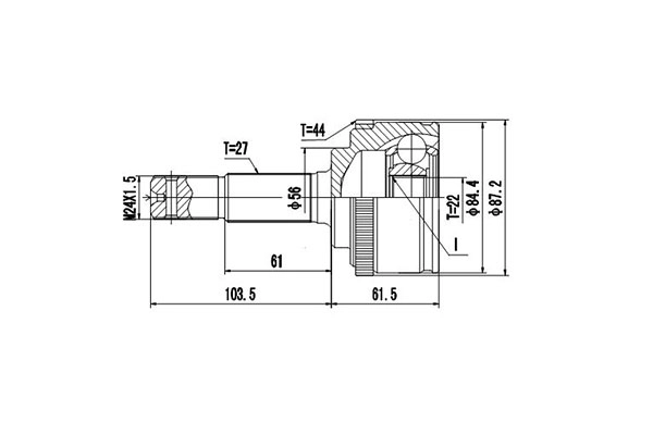 Комплект шруса DYNAMATRIX-KOREA DCV841030