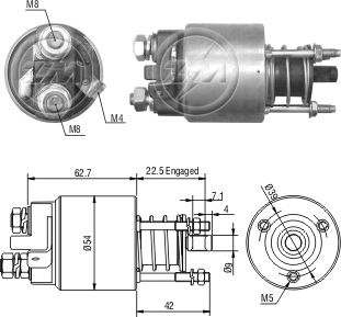Реле втягивающее ZM ZM5-395