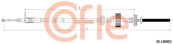 Трос ручника COFLE 92.1E.LR002