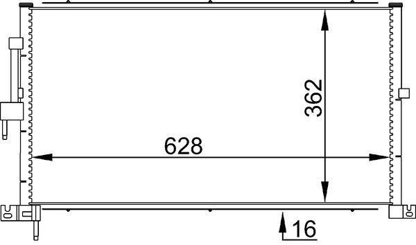 Радиатор кондиционера MAHLE/KNECHT AC687001S