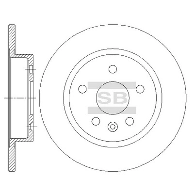 Диск тормозной задний HI-Q SD3044