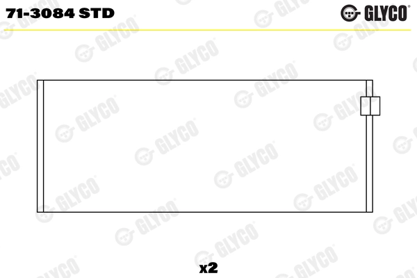 Вкладыши двигателя GLYCO 71-3084 STD
