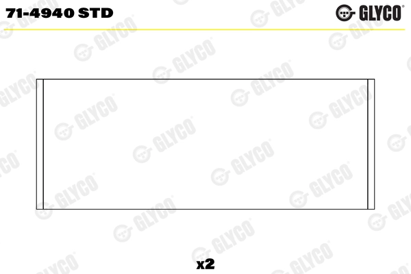 Вкладыши двигателя GLYCO 71-4940 STD