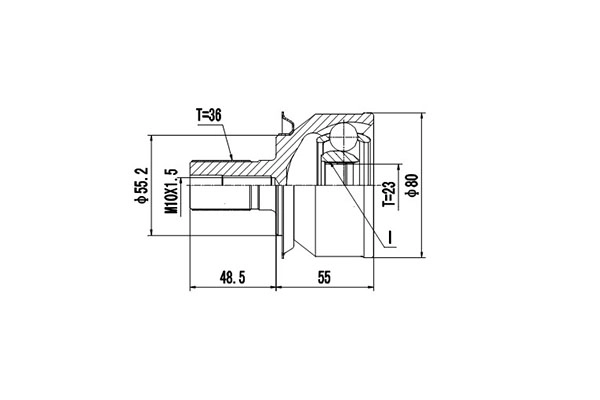 К-кт шруса ford focus -03. DYNAMATRIX-KOREA DCV818203