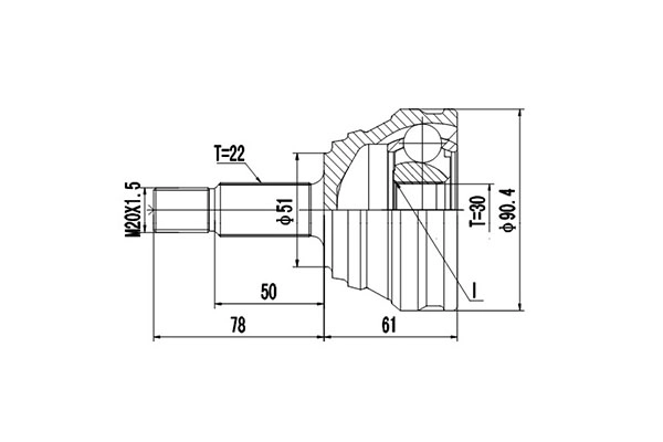 К-кт шруса DYNAMATRIX-KOREA DCV803032