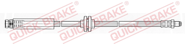 Шланг тормозной задний QUICK BRAKE 32.412
