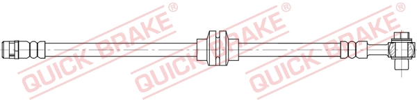 Шланг тормозной передний правый QUICK BRAKE 50.113X