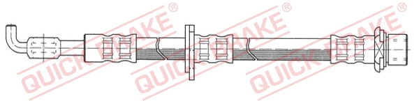 Шланг тормозной передний левый QUICK BRAKE 50.994