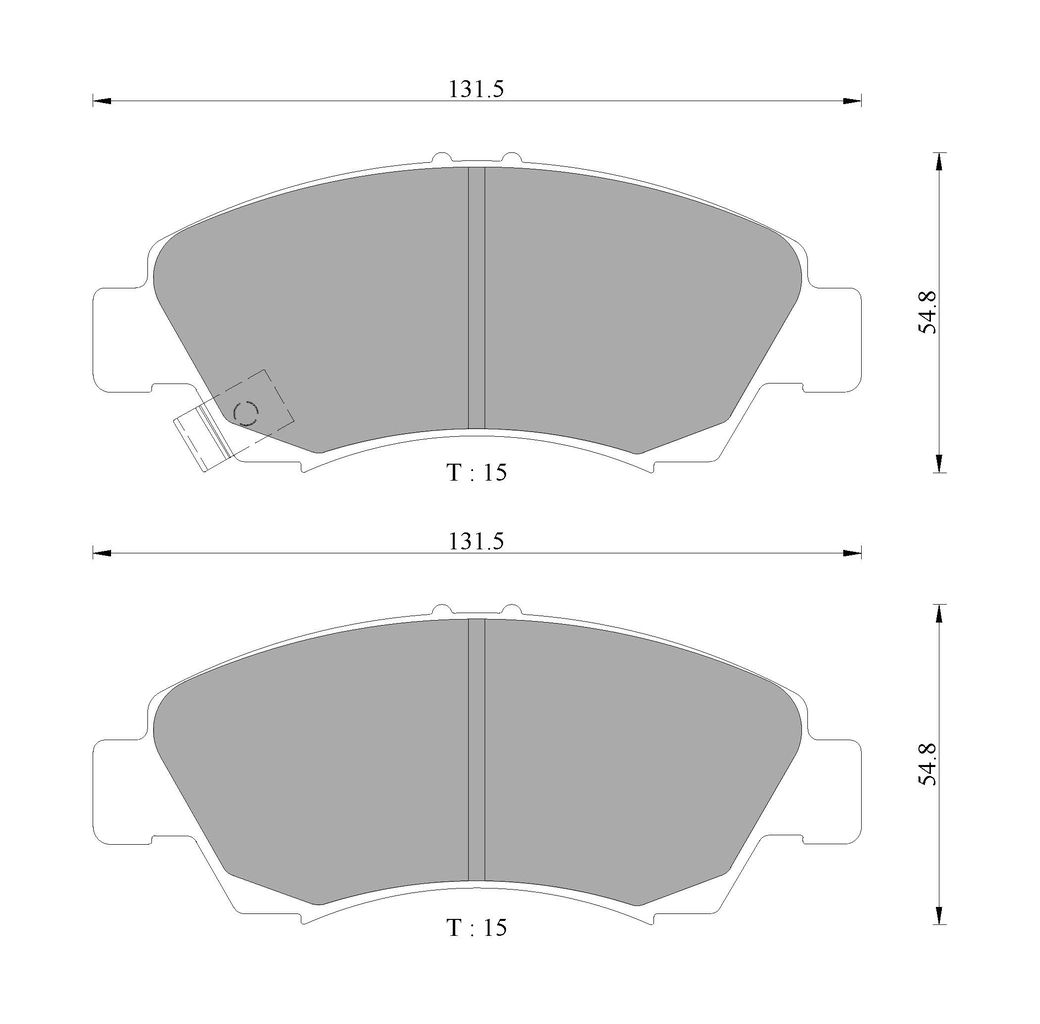 Комплект тормозных колодок дисковый тормоз BOSCH 0986AB2216