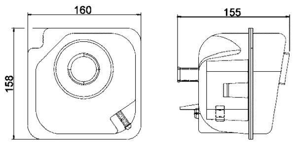 Расширительный бачок MAHLE/KNECHT CRT 28 000S