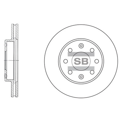 Диск тормозной передний HI-Q SD3001