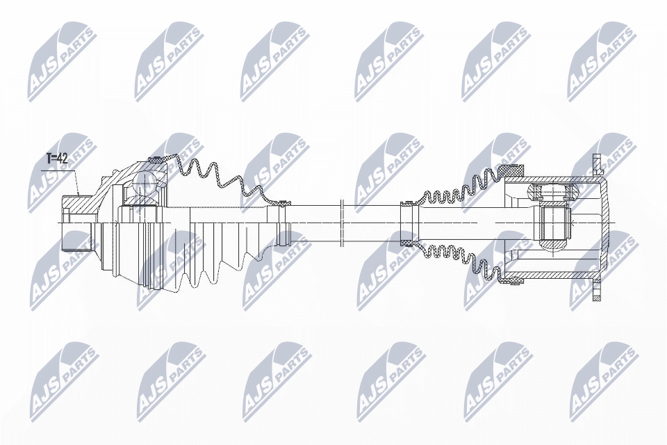 Nty driveshaft audi q5 08- audi a6 11-17 a7 10-17 a8 10-17 /l/rfront/ NTY NPW-AU-013