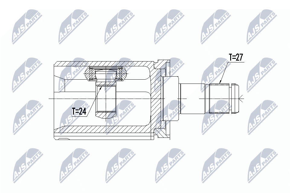 Шрус bmw xdrive 3 320d/328i/335i/340i 11- 4 420i/428i/435i/440i/420d 13-1 m135i/m140i 118d/120d 11- 2 m235i 14- /левыйпередний NTY NPW-BM-061