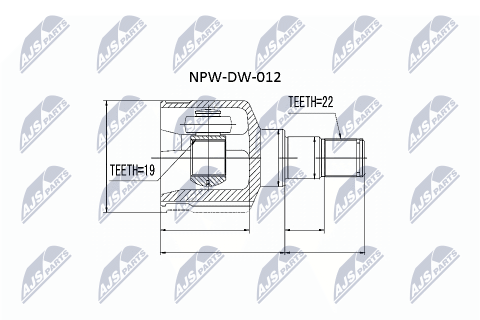 Шрус NTY NPW-DW-012