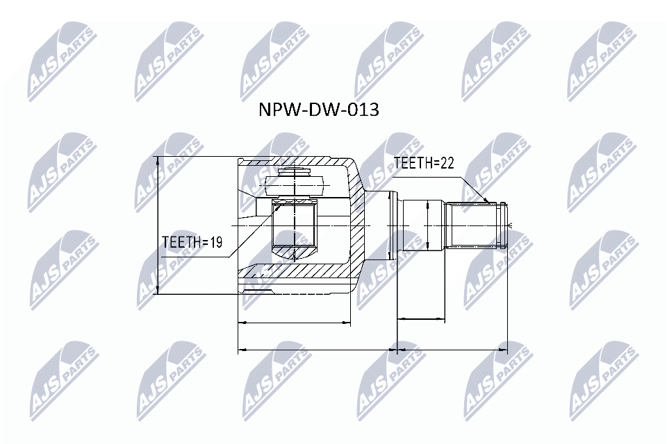 Шрус NTY NPW-DW-013