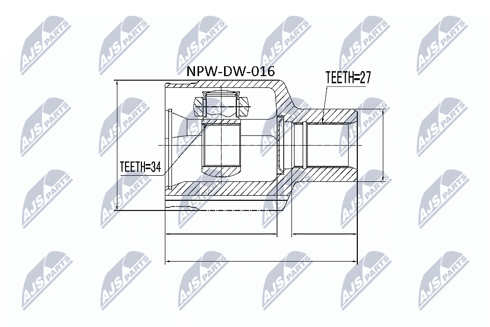 Шрус NTY NPW-DW-016