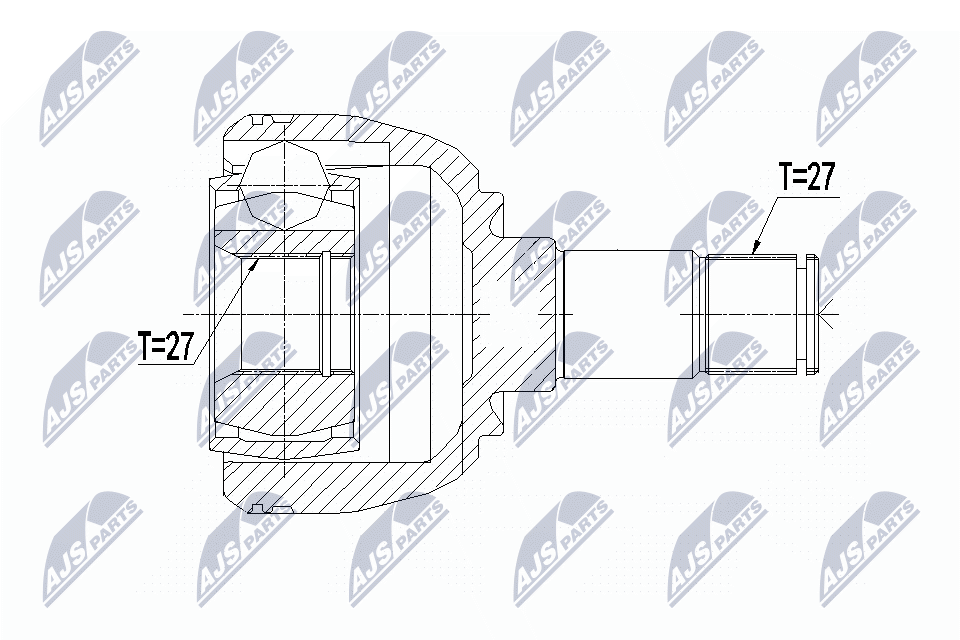 Шрус mercedes 160cdi-220cdi a w176 b w246 11- cla c117/x117 13- /левый NTY NPW-ME-085