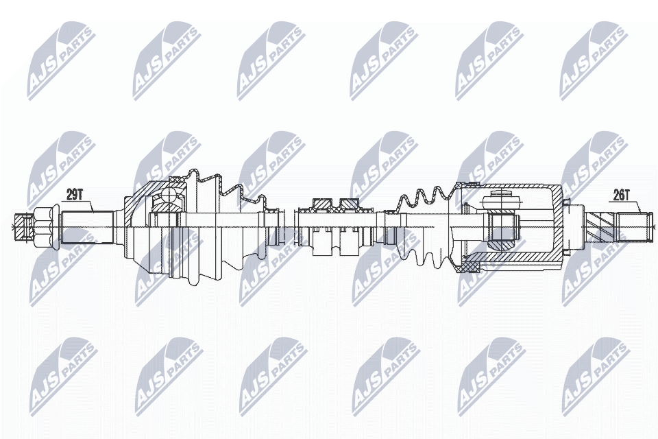 Полуось NTY NPW-NS-068