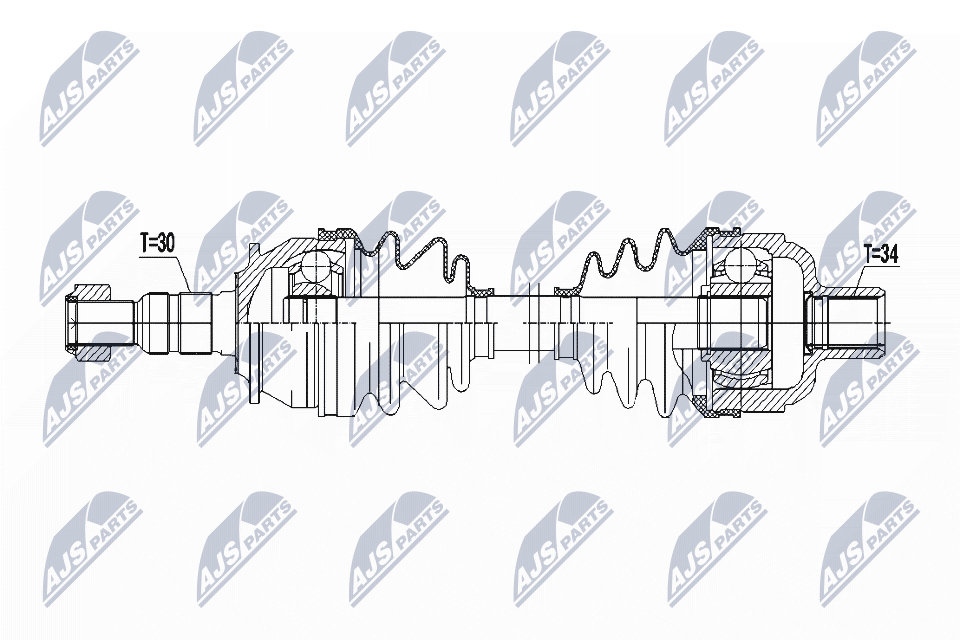 Полуось NTY NPW-PL-083