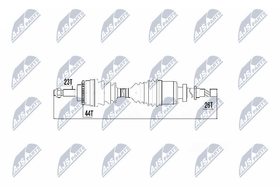 Привод в сборе renault clio iii 1.5dci 07- kangoo 1.5dci 05- прав NTY NPW-RE-018