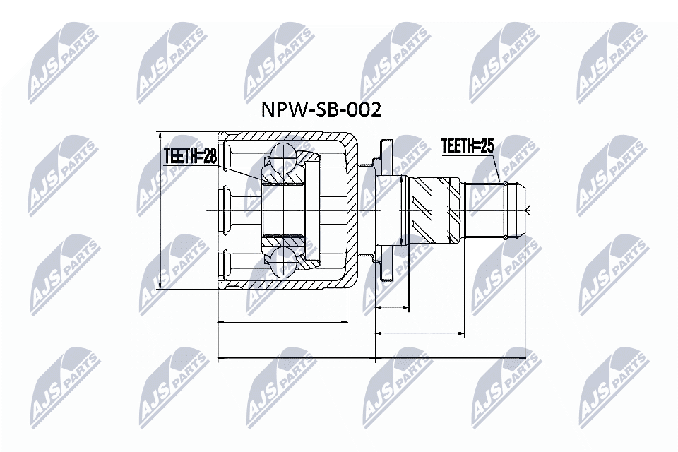 Шрус NTY NPW-SB-002