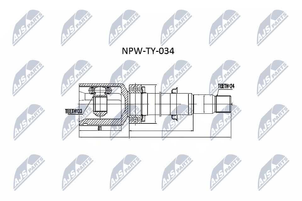 Шрус NTY NPW-TY-034