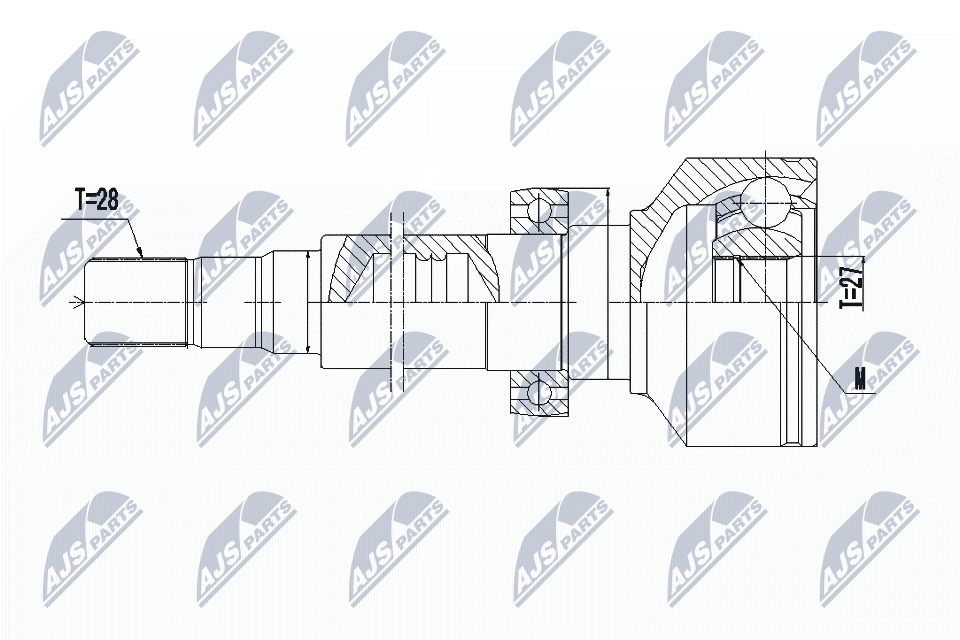 Шрус volvo xc60 2.0t 2008-2013 /првый NTY NPW-VV-096