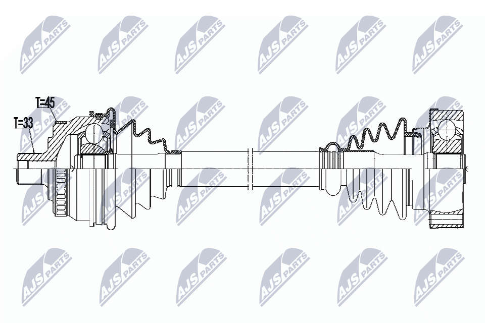 Полуось NTY NPW-VW-091