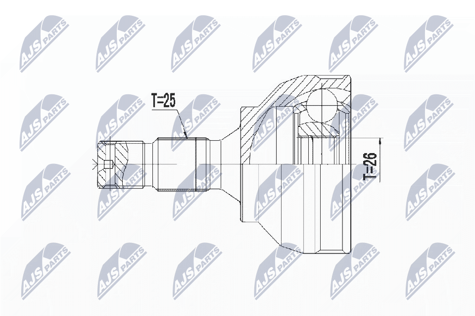Шрус NTY NPZ-CT-022