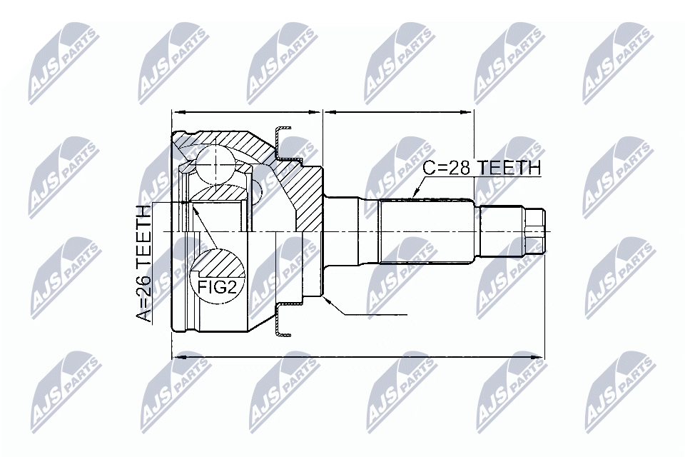 Шруc наружний NTY NPZ-FR-047