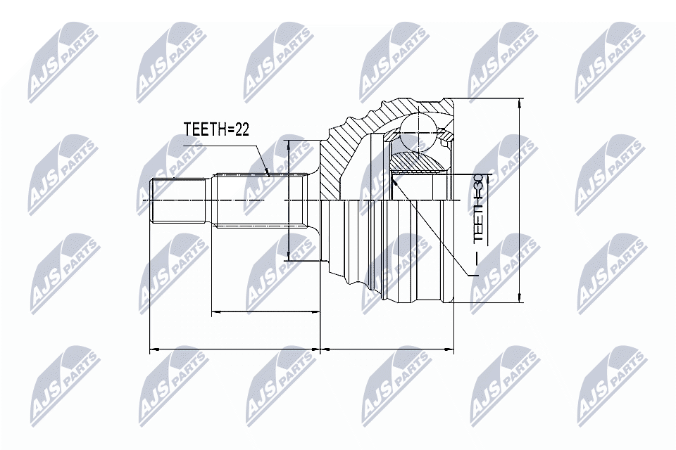 Шруc наружний NTY NPZ-VW-034