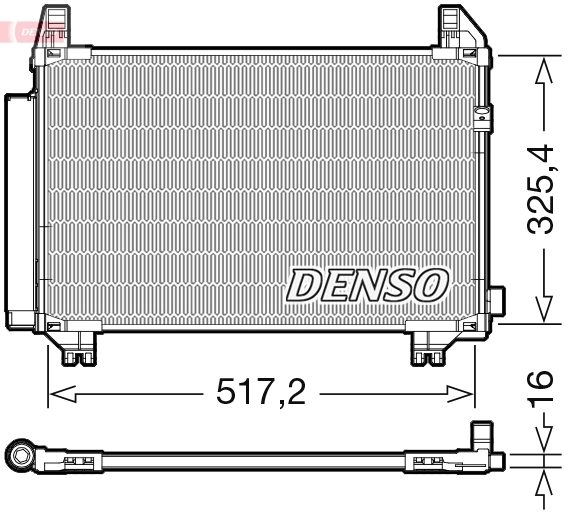 Радиатор кондиционера DENSO DCN50107