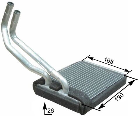 Радиатор отопителя MAHLE/KNECHT AH177000P