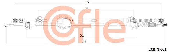 Трос кпп COFLE 92.2CB.NI001